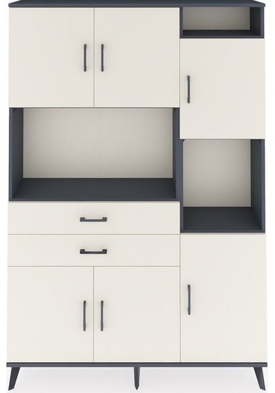 Arges Dolap 9 Raflı 2 Çekmeceli 6 Kapaklı 132x30x195 Antrasit-aytaşı/aytaşı Aytası/aytası Arges Dolap 9 Raflı 2 Çekmeceli 6 Kapaklı 132x30x195 Antrasit-aytaşı/aytaşı Aytası/aytası
