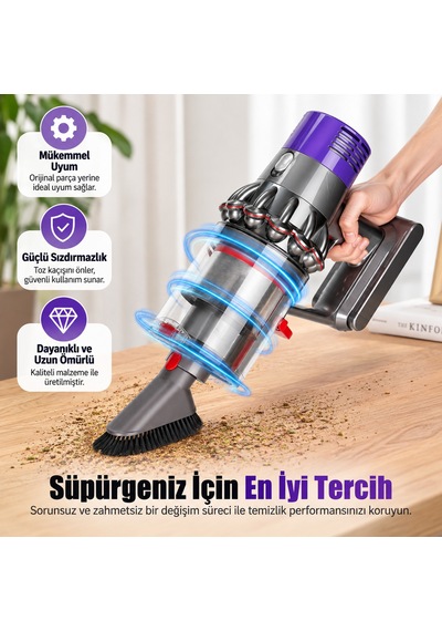 Dyson V10 Uyumlu Toz Haznesi Ve Filtre Seti