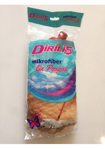 Diriliş Mikrofiber Paspas Yedek Mop Vidali Mop Başlik