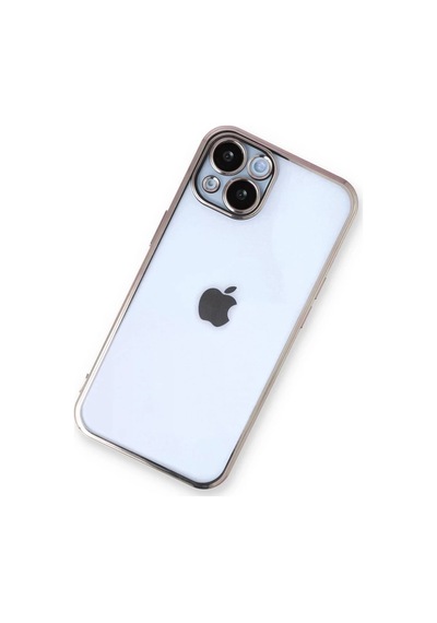Apple iPhone Uyumlu  13 Uyumlu Kılıf Lensli Silikon - Gold