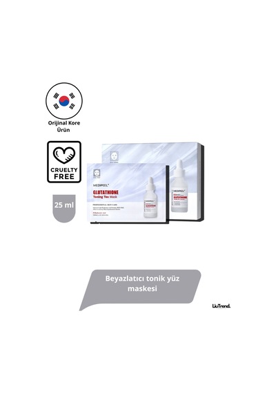 Medipeel Glutathione Toning Tox Mask 25 Ml 5 Adet Beyazlatıcı Tonik Yüz Maskesi