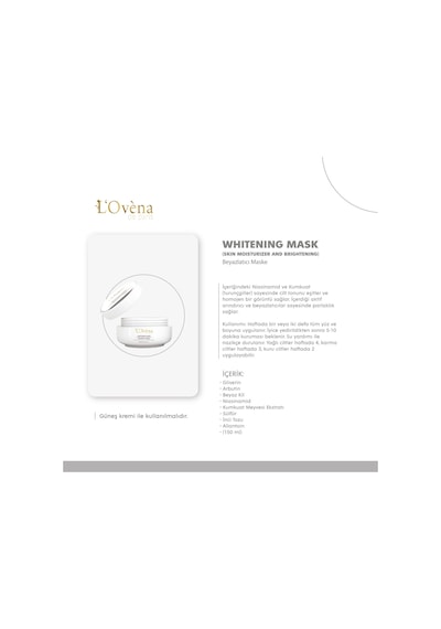 Lovena De Paris Whitening Mask 150 ML