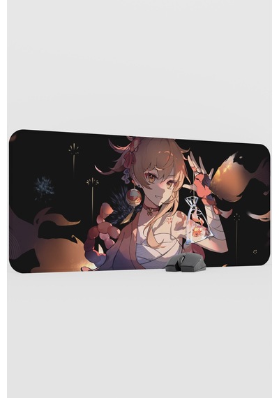 Yoimiya Genshin Impact Anime Gacha V5 - 90x40 Xxl Gaming Mouse Pad Fare Altlığı