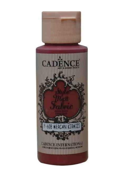 Cadence Style Matt Fabric Kumaş Boyası F 608 Mercan