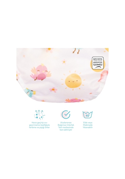 Sevi Bebe Lüks Bebek Alıştırma Külodu Kuş Desenli 1 No 10-15 Kg