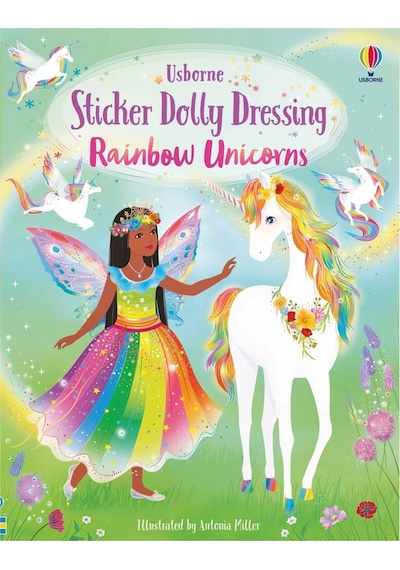 Sticker Dolly Dressing Rainbow Unicorns Usborne Publishing