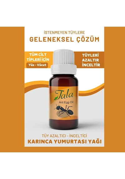 Tala Karınca Yumurtası Yağı Tüy Azaltıcı Tüy İnceltici Tüy Dökücü 20 Ml