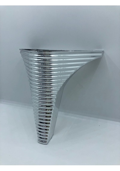 DEKORATİF, 15 CM KROM KAPLAMA BAZA,KOLTUK,MOBİLYA AYAĞI (4 ADET)