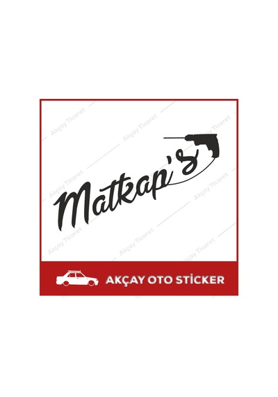 Matkap S Sticker Matkaps Oto Sticker Arka Cam Sticker Oto Sticker