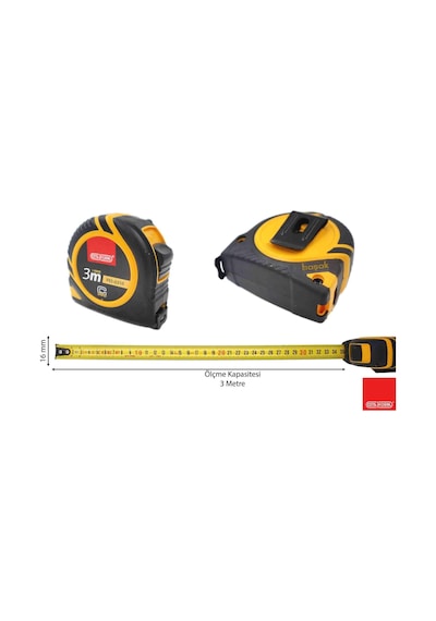 Ceta Form 3m X 16 Mm Profesyonel Metre P03-0316 Diğer
