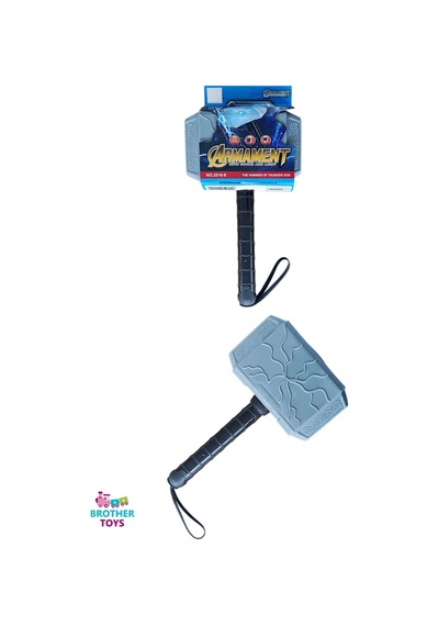 Thor Çekiç Sesli Ve Işıklı Kırılmaz Malzeme Thor'un Çekici 28 Cm.