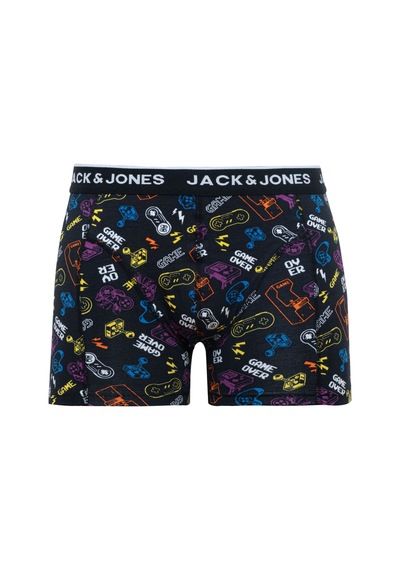 Jack & Jones Tekli Desenli Boxer - Gaming 12262272 Black Siyah