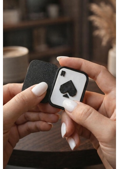 Steradesign Maça Ası Mıknatıslı Fidget Slider Oyuncağı - Odaklanma Ve Rahatlama Clicker