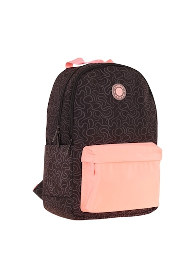 Kaukko Double Colors Üç Bölmeli Kız Çocuk Okul Ve Günlük Sırt Çantası - Siyah Pembe - K1836 Siyah - Pembe
