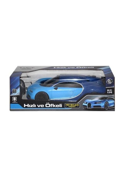 1:14 Uzaktan Kumandalı Bugatti Mavi Veyron Işıklı Şarjlı