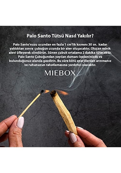 Palo Santo Tütsü, Peru Ağaç Tütsü, Sertifikalı, Yüksek Reçineli, Doğal Tütsü, Palo Santo Incense Palo Santo - 5 Adet 35-40 Gr