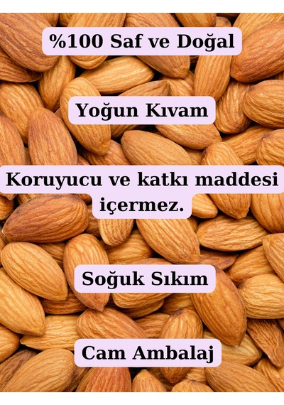 %100 Saf Tatlı Badem Yağı - 2x 20 Ml Soğuk Sıkım 20 ML