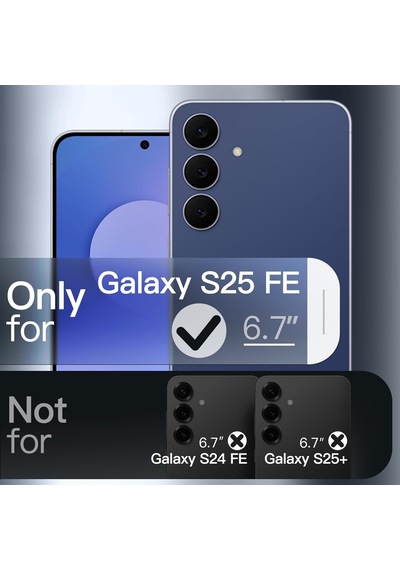 Samsung Galaxy S25 Fe İle Uyumlu Kılıf Soft Premium Yumuşak Silikon Telefon Kılıfı Kapak Lacivert