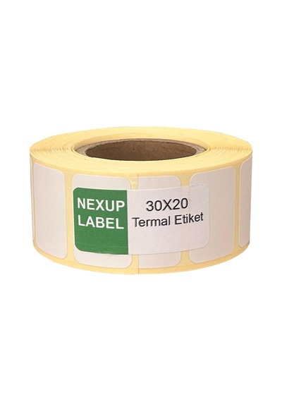 30x20 Mm Termal Etiket, Barkod/adres/kargo Termal Etiketleri, Ve Diğer Yazıcılarla Uyumlu