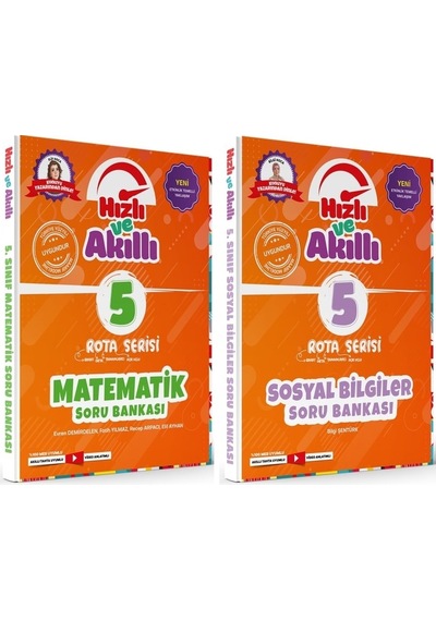 Tammat 5. Sınıf Matematik Ve Sosyal Bilgiler Hızlı Ve Akıllı Soru Bankası Seti 2 Kitap