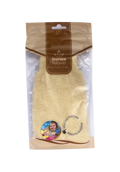 Derma Naturel Bebek Banyo Eldiveni Hassas Ciltlere Özel 3lü Set