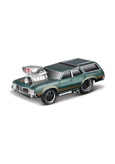 Maisto 1970 Oldsmobile Vista Cruiser Model Araba 1/64 Muscle Mach Çok Renkli