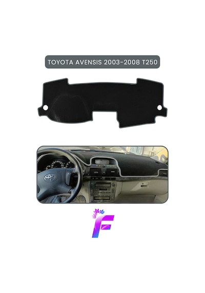 Toyota Avensis T250 2003-2008 Uyumlu Torpido Örtüsü Çatlama Ve Isıya Karşı Tam Koruma B8 Torpido Halısı