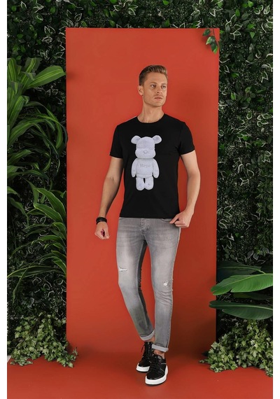 Efor Ts 855 Siyah Spor T-shirt Siyah