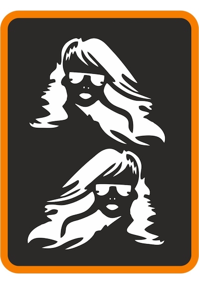 Madonna 2 Adet Sağ-sol Takım Ticari Araç Oto Sticker 40 30 Cm Beyaz