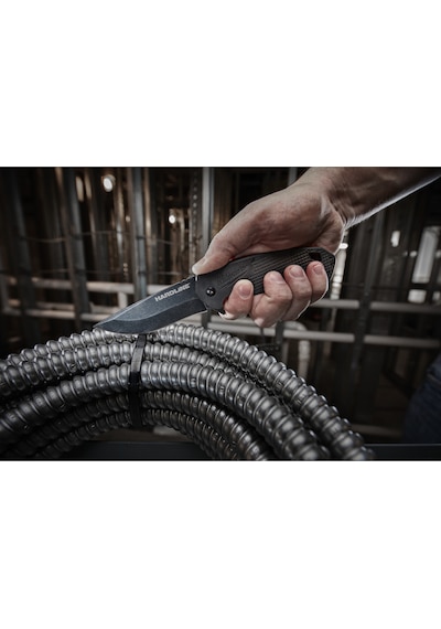 Milwaukee Hardline Katlanır Kamp Bıçak 89 Mm 4932492453 Siyah