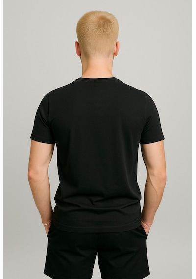 Axxel Erkek Siyah Kısa Kollu T-shirt-d405 Siyah