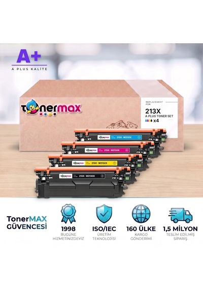 Hp 213x Cmyk Uyumlu Toner Seti A Plus / Color Laserjet Enterprise 5700 / 6700 / Mfp 5800 / 6800 / W2130x / W2131x / W2132x / W2133x