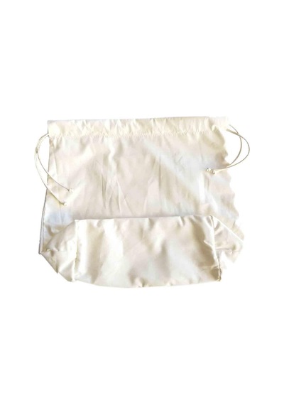 Angel Çanta Aksesuar Örgü Çantaya Hazır Astar Tabanlı Büzgülü 22X12Cm Krem