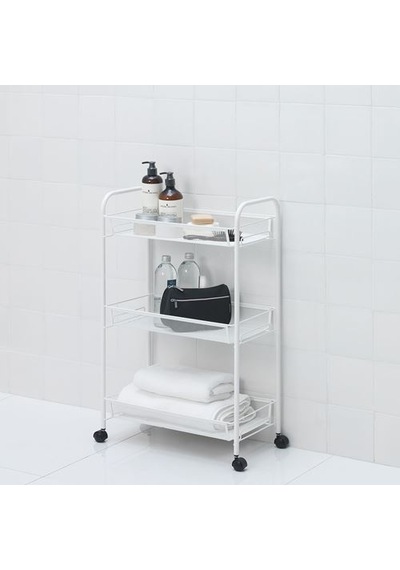 Ikea Hornavan Servis Arabası, Beyaz, 26x48x77 Cm