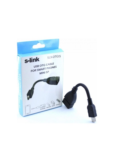 S-Link Sl-Otg20-25 Usb 5 Pin - Dişi Usb Otg Kablo