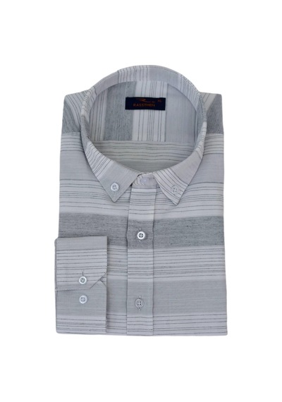 Erkek Silim Fit Pano Çizgili Gömlek Bgl-st03097 001