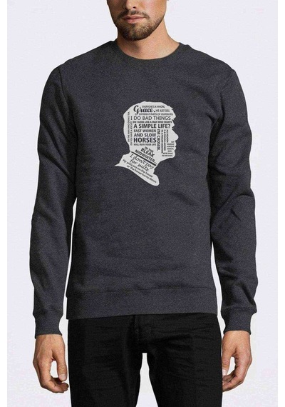 Peaky Blinders By Order Of The Baskılı Füme Antrasit Erkek Sweat