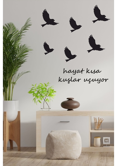 Kuşlar Uçuyor Dekoratif Duvar Sticker