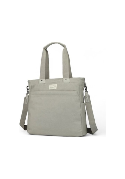 Smart Bags Kanvas Gri Kadın Omuz Çantası Smb1309 001