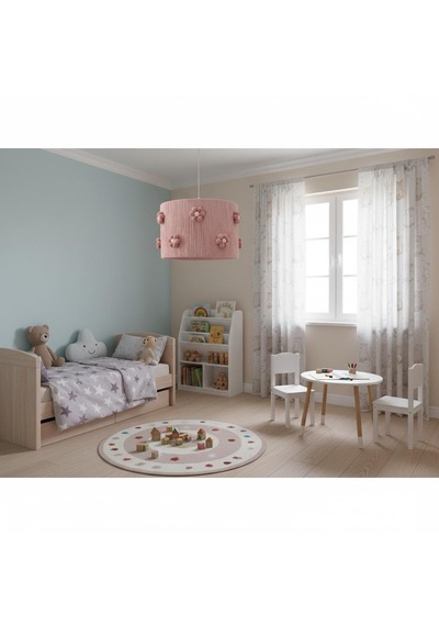 Makrome Papatyalı Çocuk Avize Pembe