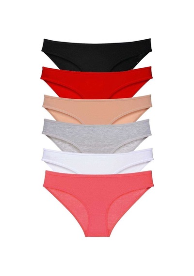 Royaleks 6 Adet Süper Eko Set Likralı Kadın Slip Külot Renk 3 S