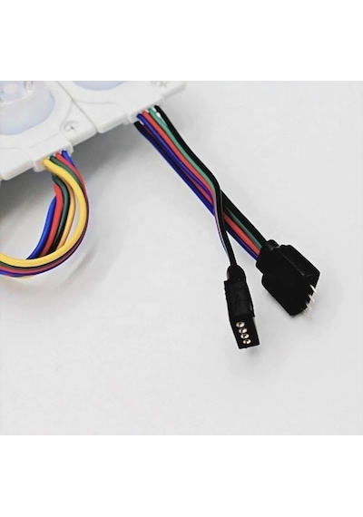 12 Volt 1.5 Watt Tek Mercekli Modül Led RGB (10 Adet)