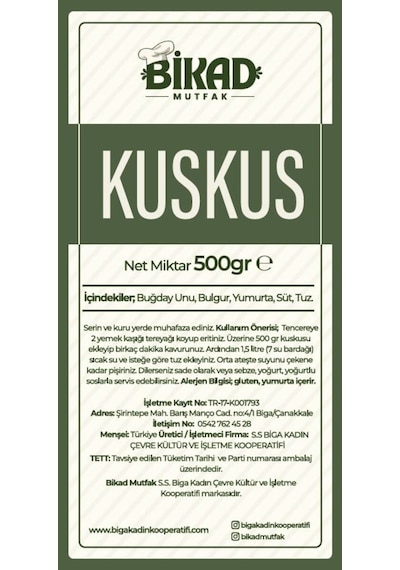 El Yapımı Kuskus 500 Gr.