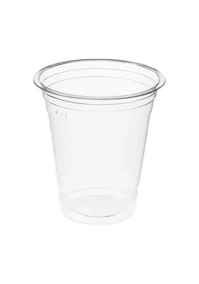 Plastik Milkshake Bardağı 50'li Şeffaf Meşrubat Bardağı Limonata Cup Kapaklı İçecek 300 Cc Ml