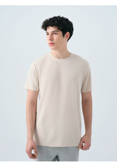 Loft Regular Fit Taş Erkek T-shirt Lf2038850 Taş