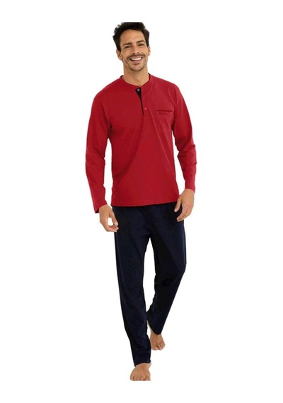Pierre Cardin 5li Penye Robdöşambr Damat Pijama Set 5560 Lacivert