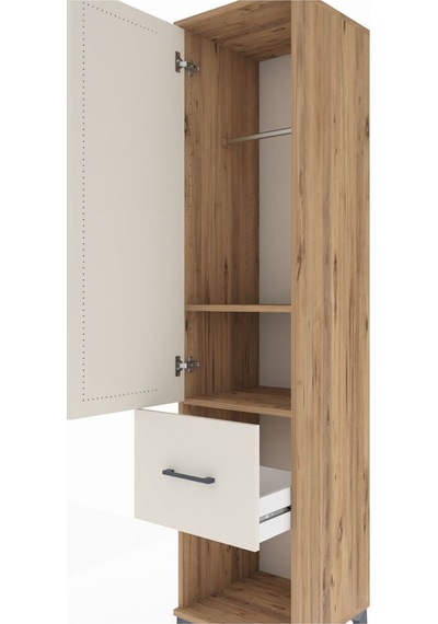 Hyperion Dolap 2 Raflı Tek Çekmeceli Tek Askılı 44x44x195 Çam-aytaşı Atlas Çam