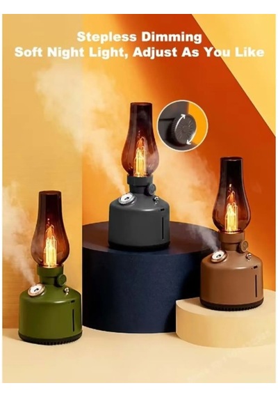 Katjmer Kt-h03 Retro Nemlendirici 260 Ml Büyük Kapasiteli Ultrasonik Dilsiz Serin Buhar Difüzörü