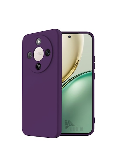 Honor Magic 8 Lite Uyumlu Silikon Kılıf - Pastel Renk Tonu Kamera Korumalı Esnek Kapak - Mor Mor