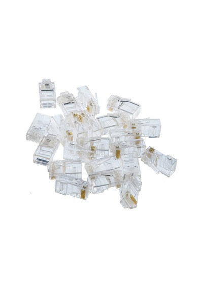Tek-iş 8p-8c Bilgisayar Rj-45 Plug Network Rj45 Jack Konnektör 25 Adet